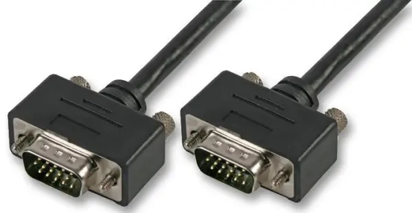 RARAION Lage Profiel 15-Pin VGA Man naar Man Kabel, 5m Zwart