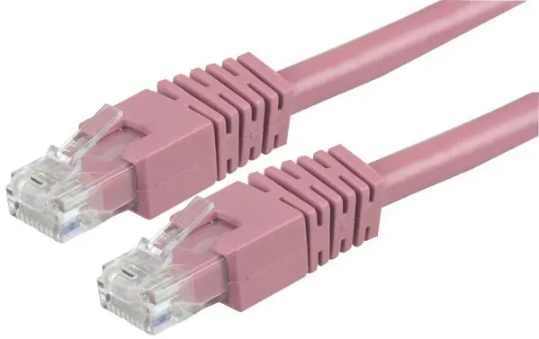 PRO SIGNAL Cat6 RJ45 Ethernet Patchkabel, 10m, Roze