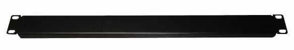 LMS DATA 1U 19'' Rack Blanking Panel, Steel, Black, 483x44x12mm
