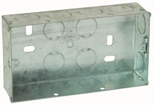 Appleby 2-Gang Stalen Inbouwdoos, 35mm