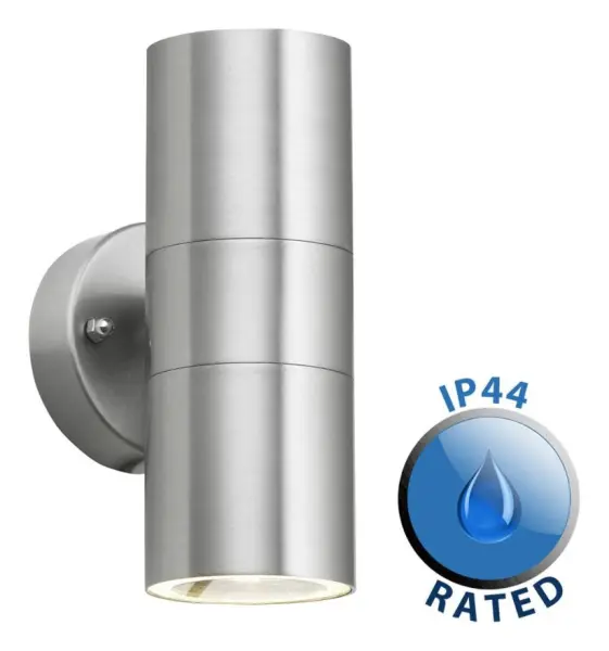 MINISUN IP44 Stainless Steel Outdoor Up/Down Wall Light