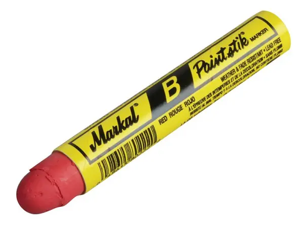 Markal Paintstik Cold Surface Marker, Red, 40g