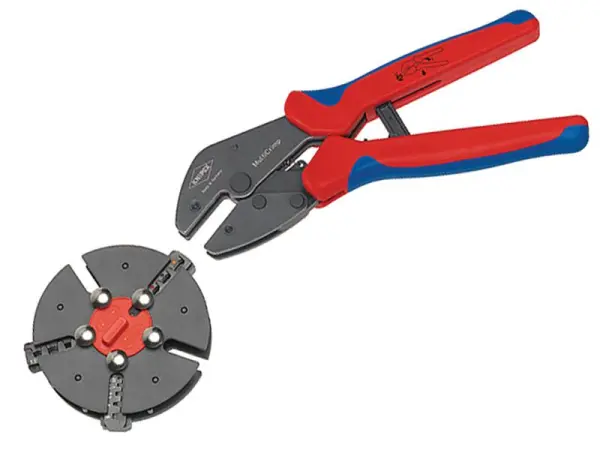 Knipex סט מלחציים Multicrimp® עם 3 תושפות להחלפה מהירה