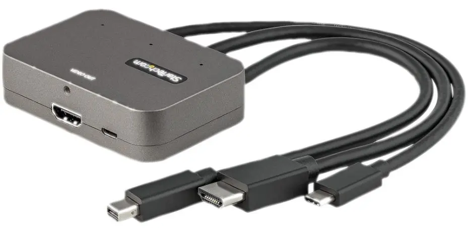 STARTECH - Adaptor Multiport 3-dalam-1 ke HDMI, 4K UHD 60Hz