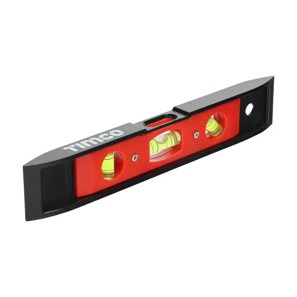 Timco 225mm Plastic Toolbox Spirit Level with Magnetic Base