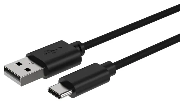 ANSMANN USB-A na USB-C nabíjecí a datový kabel, 1m, černý