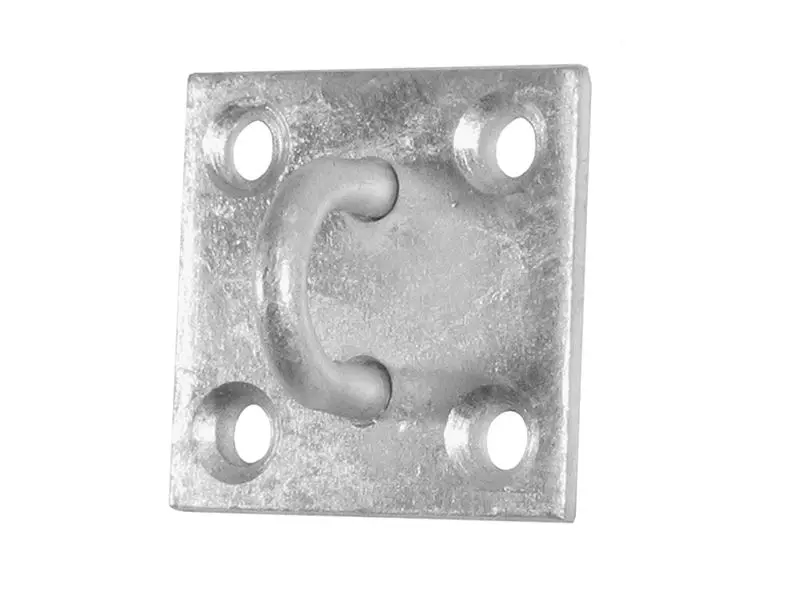 Faithfull Staffa Zincata su Piastra, 50x50mm