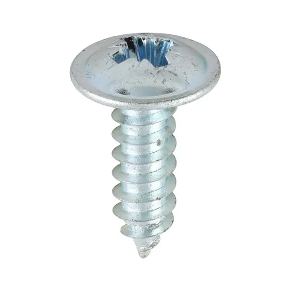 Timco PZ Flange Self-Tapping Screws, Zinc, Size 8 x 1/2'', 200-Pack