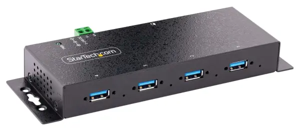 StarTech.com 4 Port Industrial USB 3.2 Gen 1 Hub with Surge & ESD Protection