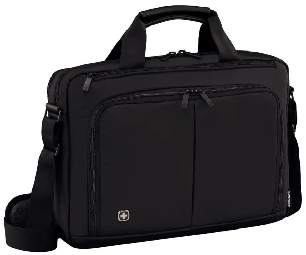 Source 16 Inch Laptop Briefcase with Tablet Pocket, Black
