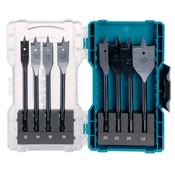 Makita E-08698 Ensemble de mèches plates 12-32mm (8 pièces)