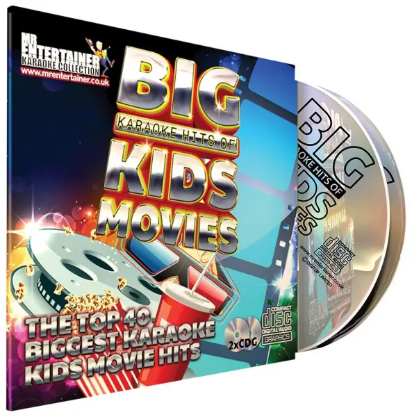 MR ENTERTAINER 40 Track Karaoke CDG - Big Karaoke Hits of Kids Movies