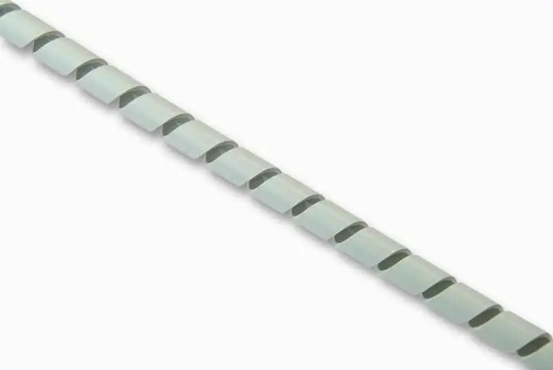 HellermannTyton Spiral Cable Wrap 9mm x 5m, Polyethylene, Grey