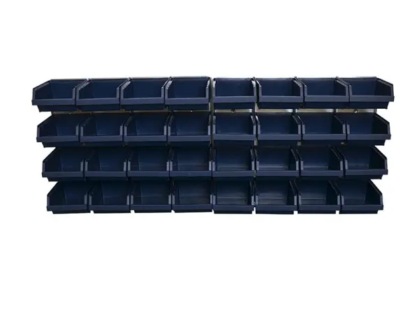 Raaco - Panel Dinding Bin dengan 32 Bin