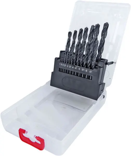 TOOLPAK 19 Piece HSS Rolled Jobber Drill Bit Set 1-10mm