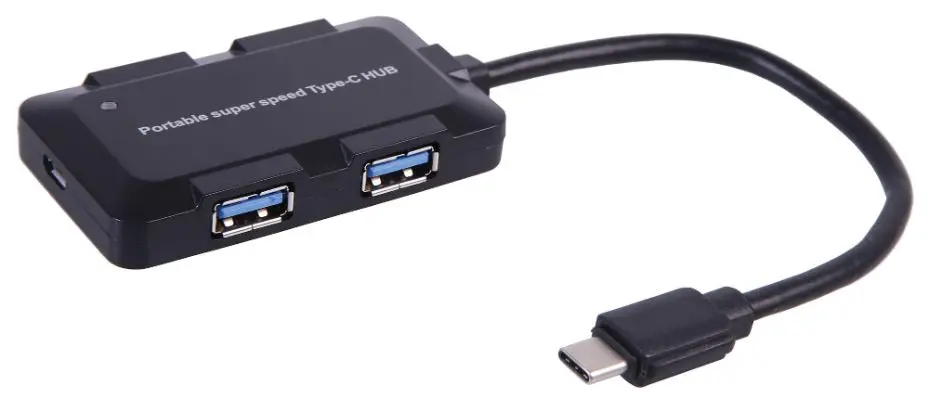 DYNAMODE Hub USB-C 2-en-1 avec 4 ports USB 3.0