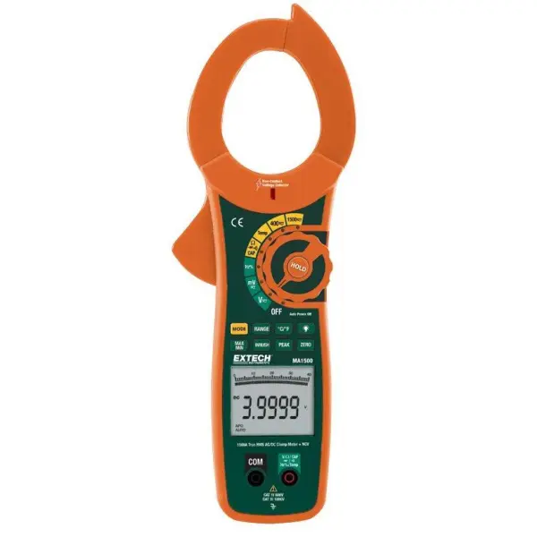 Extech Instruments True RMS AC/DC Digital Clamp Meter with NCV - 1500A