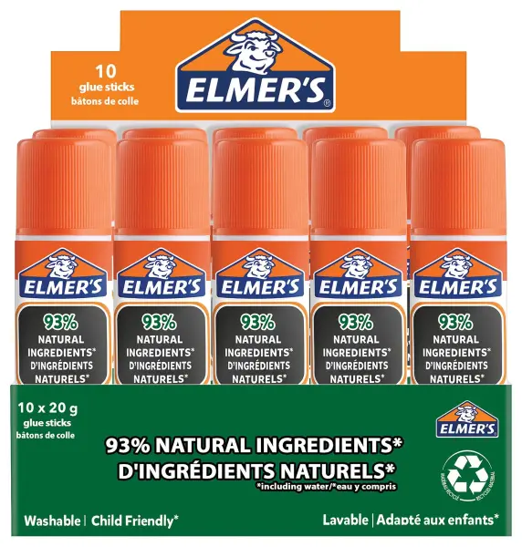 ELMERS Pure Glue Sticks, 10 Pack - 20g