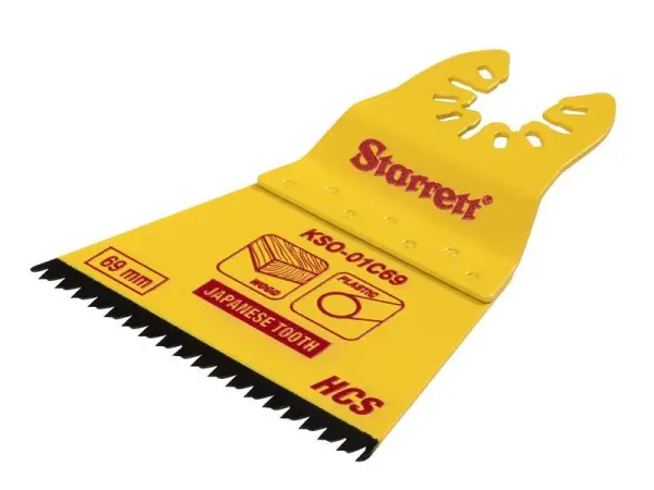 Starrett KSO-01C69 Lame oscillante HCS côtés plats, Denture japonaise 69x42mm