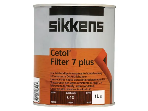 Sikkens Cetol Filter 7 Plus Transparente Holzlasur Walnuss 1 Liter