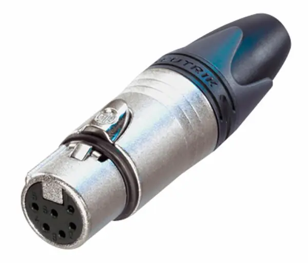 Connecteur femelle XLR 6 pôles Neutrik NC6FXX