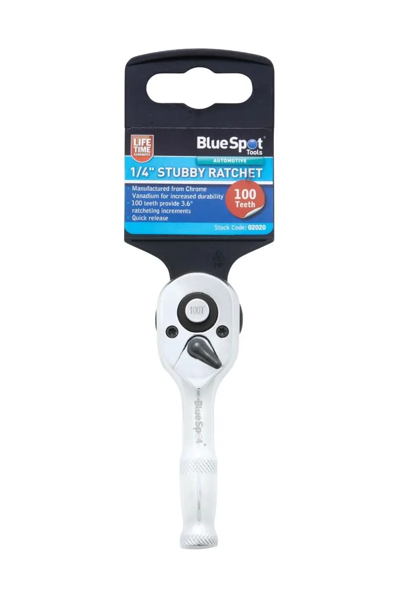 Blue Spot Tools - 1/4-Zoll Stubby Ratschenknebel (100 Zähne)