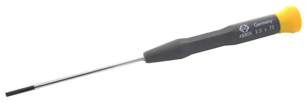 CK TOOLS Xonic Precision Electronics Slotted Screwdriver - 2.5mm x 75mm