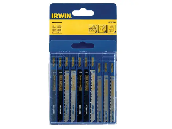IRWIN® Lot de 10 lames de scie sauteuse HCS/HSS