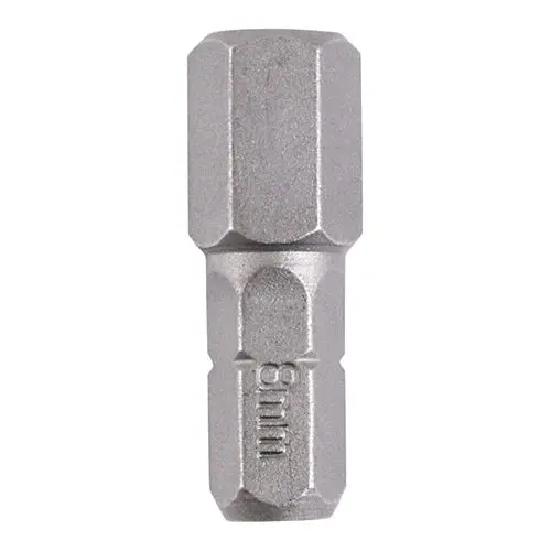 Timco S2 Steel Driver Bits, HX Size 8.0 x 25mm (2-Pack)