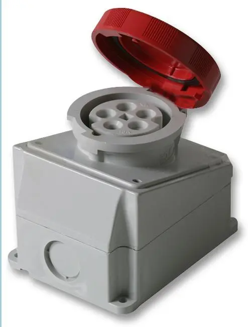 PRO POWER - Πρίζα Βιομηχανική 16A 415V CEE, Κόκκινη, IP67, 3P+N+E