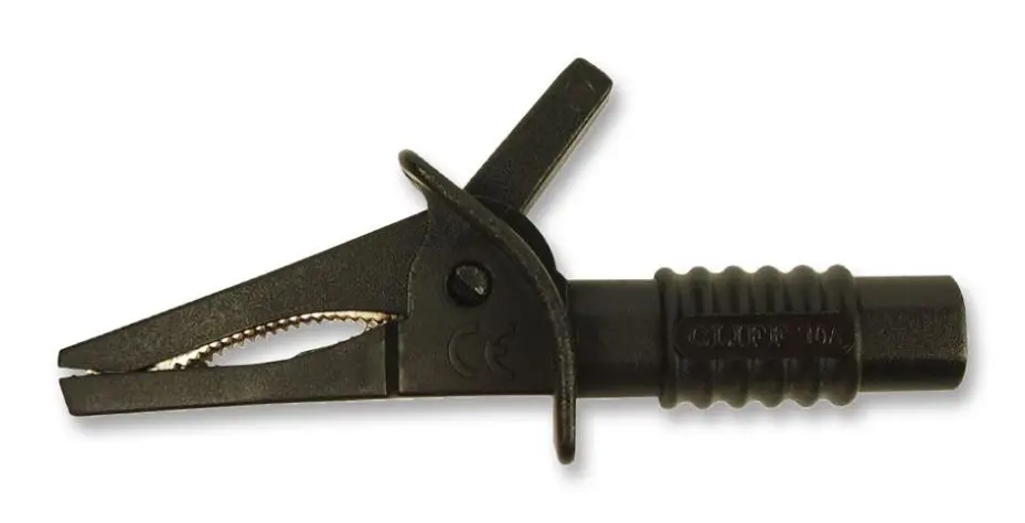 CLIFF Crocodile Clip, Black, 25mm, 10A