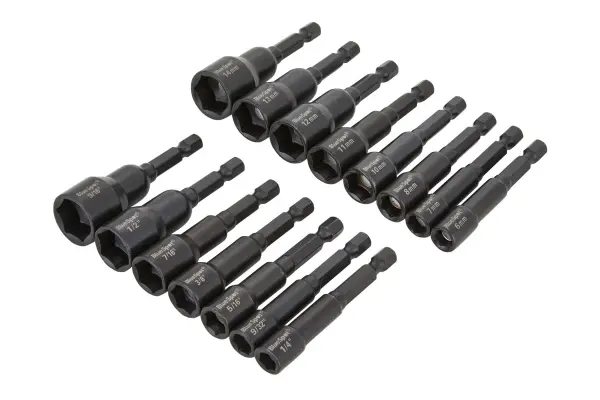 Blue Spot Tools 15pc 1/4in Hex Impact Nut Driver Set