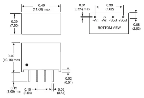 XP Power IL Series 2W SIP DC-DC Converter, 5V in, 5V/400mA out