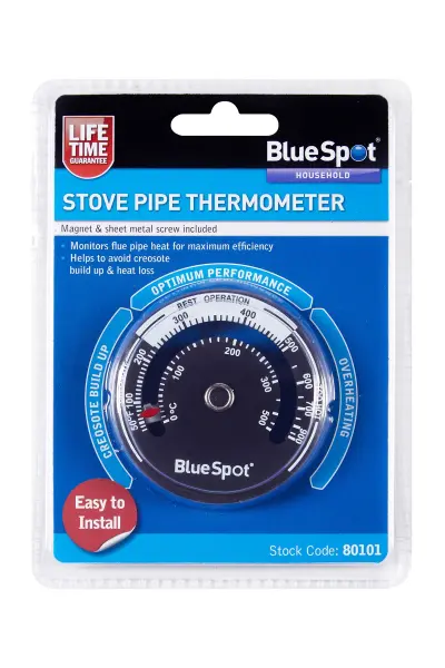 Blue Spot Tools Kachelpijp Thermometer voor Houtkachels