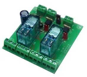 CEBEK Relé de Doble Entrada 12V con Salidas Duales