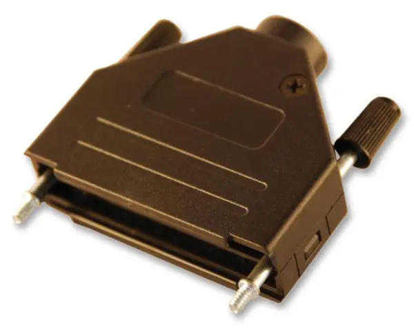 MULTICOMP DB 25-Way Backshell, Πολυανθρακικός, Γωνία 180°