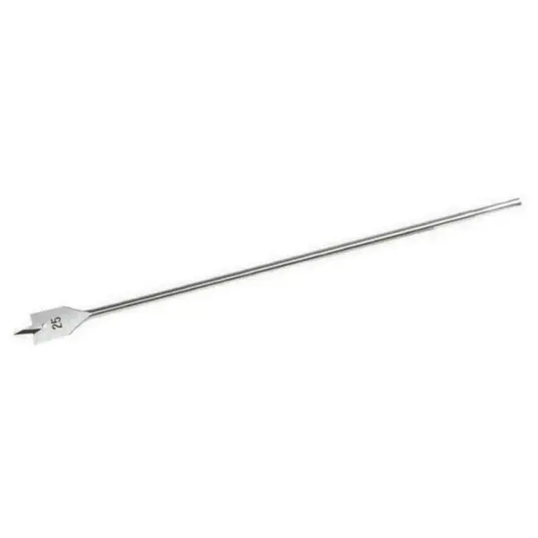 Silverline Punta Flat Extra Lunga - 25 x 400mm, Acciaio al Carbonio