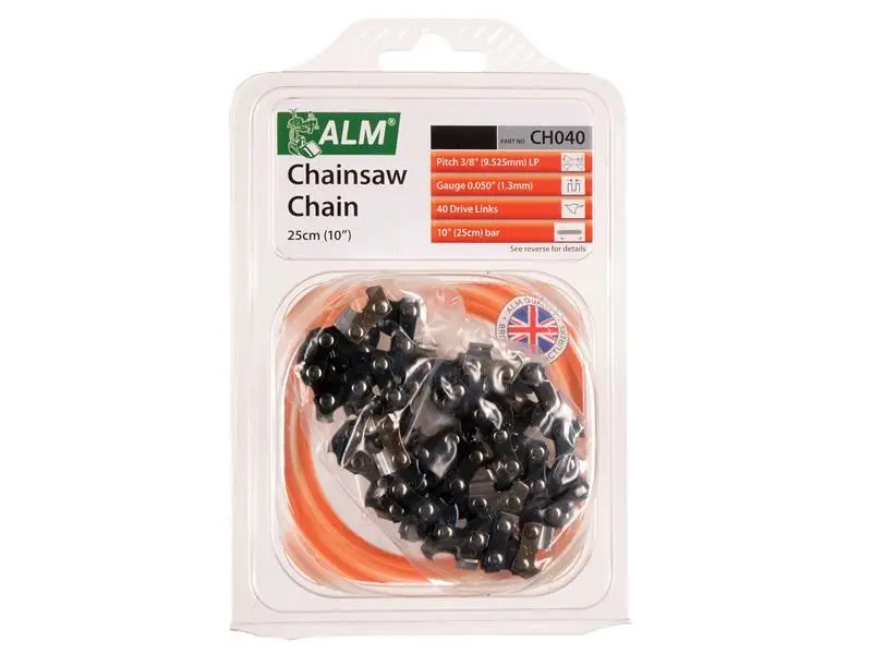 ALM Manufacturing CH040 Chainsaw Chain, 3/8in x 40 Links, 1.3mm Gauge