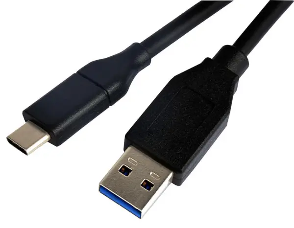 PRO SIGNAL USB-C auf USB 3.1 Gen 2 A Kabel, 0,5m, Schwarz