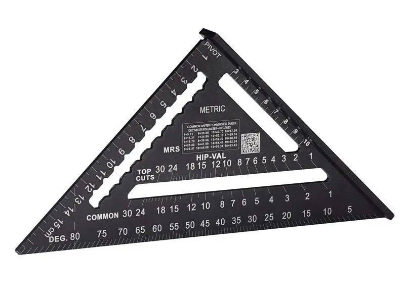 Hultafors Metric Rafter Square, Aluminium, 18cm
