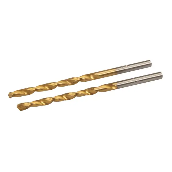 Silverline HSS Titanium-Coated Drill Bits 2pk - 3.0mm