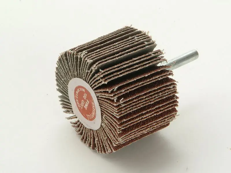 Faithfull Aluminium Oxide Flap Wheel 60 x 40mm, Fine (120 Grit)