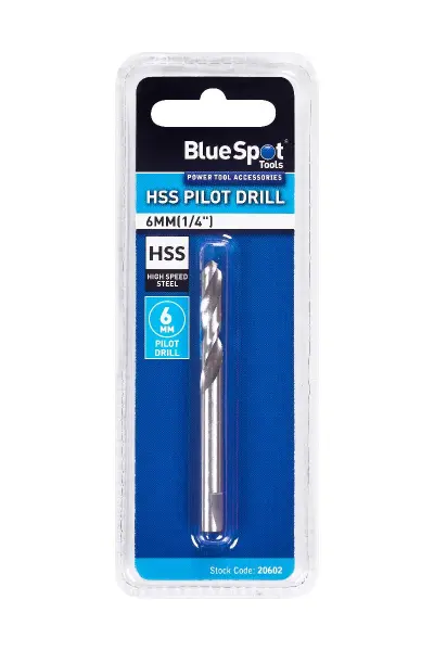 Blue Spot Tools - 6mm (1/4 Inch) HSS Pilot Drill