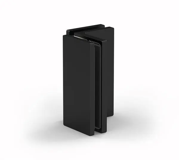 Bohle - Łącznik Narożny 90° Szkło-Szkło Madrid - Czarny Mat