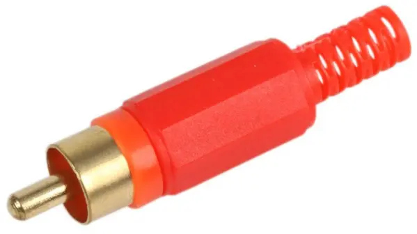 PRO SIGNAL Gold Plated Red Phono Plug