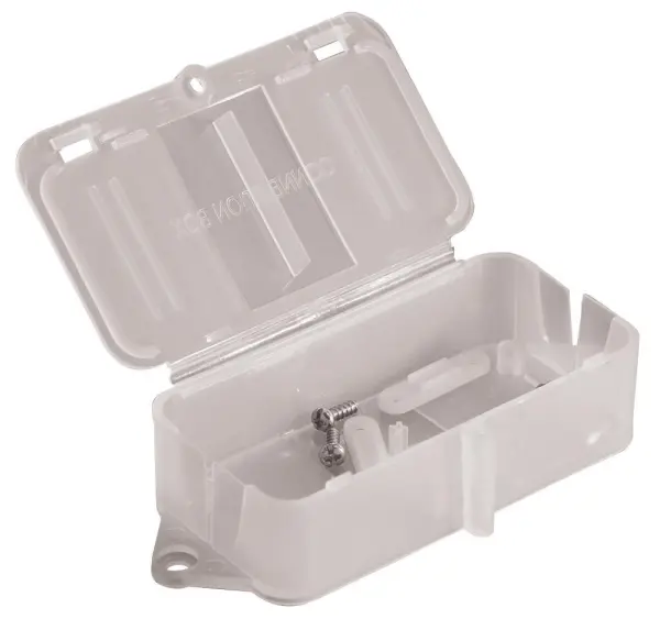 Boîte de connexion électrique transparente PRO POWER avec pinces de câble