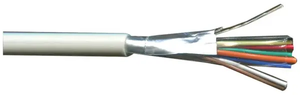 PRO POWER 8-코어 차폐 알람 케이블, 0.22mm², 화이트, 100m