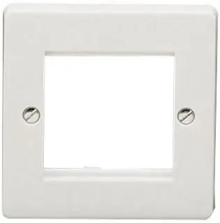 Crabtree 1ギャング 2モジュール ウォールプレート 白色 86×86mm