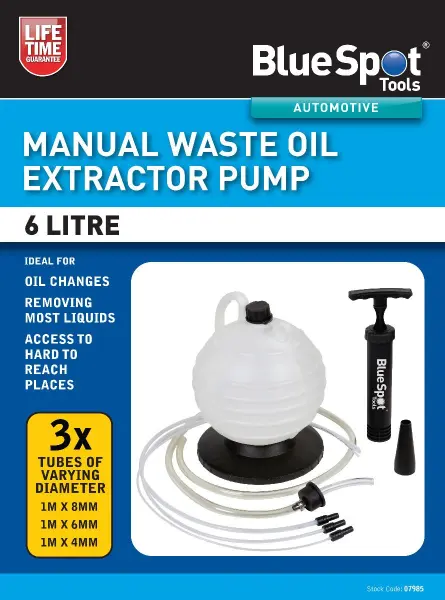 Blue Spot Tools – Pam Cecair Minyak Sisa Manual 6L