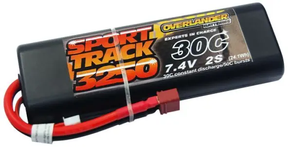 Overlander Sport Track 3250mAh 7.4V 55C LiPo Accu met harde behuizing